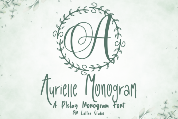 Aurielle Monogram: Elegant Fonts for Decorative Design
