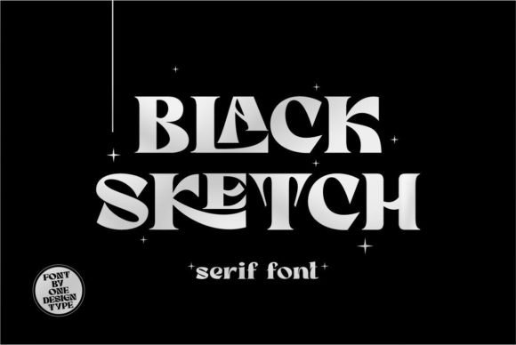 Black Sketch: A Retro Serif Font for Creative Branding