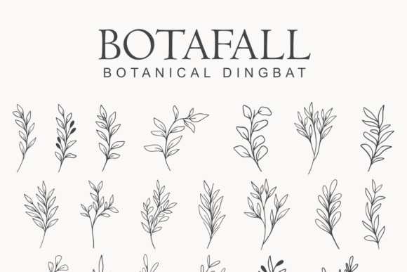 Botafall: Fall-Themed Fonts & Dingbats for Crafters