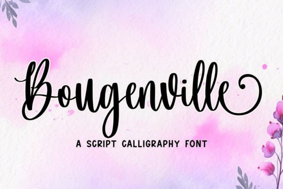 Bougenville: Fonts for Script Amp Projects