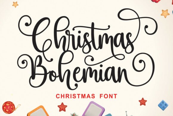 Christmas Bohemian: Fonts for Script Amp Projects