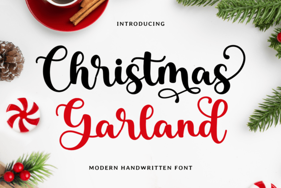 Christmas Garland: Fonts for Festive Script Amp