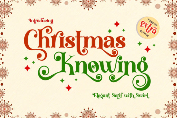 Christmas Knowing: Elegant Serif Font for Creative Design