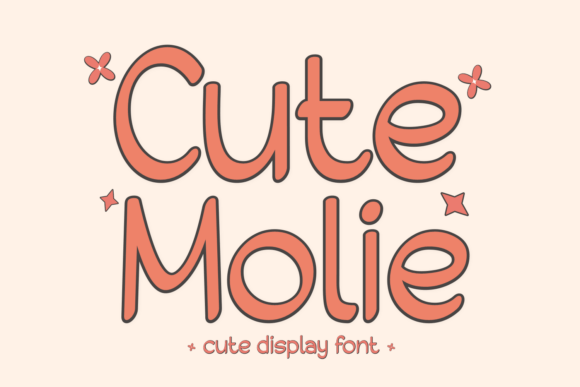 Cute Molie: A Whimsical Display Font for Branding