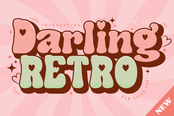 Darling Retro: A Bold Display Font for Creative Publishing