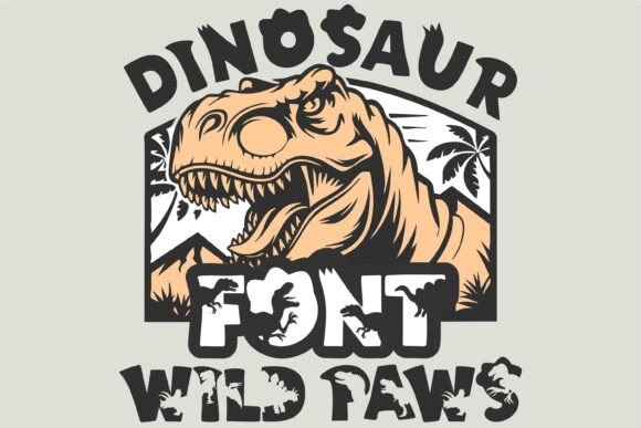 Dinosaur Wild Paws: Bold Display Fonts for Creative Projects