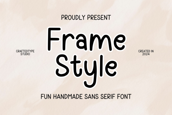 Frame Style: A Fun Christmas Sans Serif Font