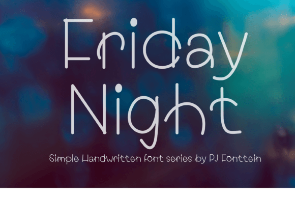 Friday Night Fonts: Script Amp Style