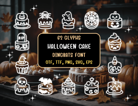 Halloweencake Regular: Fonts and Dingbats for Spooky Sweetness