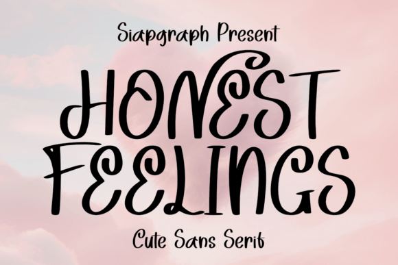 Honest Feelings: A Fun Sans Serif Font for Handmade Creators