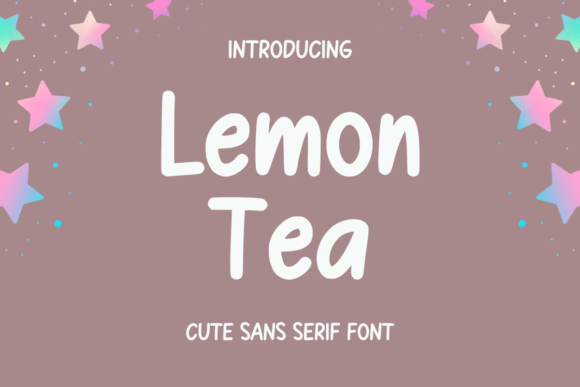 Lemon Tea: A Cute Sans Serif Font for Creative Branding