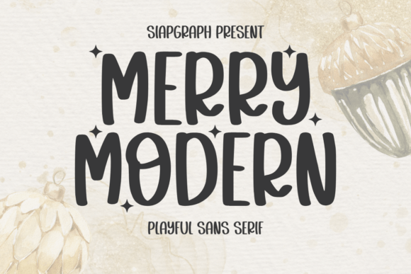 Merry Modern: A Bold Sans Serif Font for Creative Branding