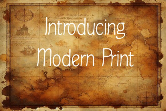 Modern Print Fonts for Script Amp Creators