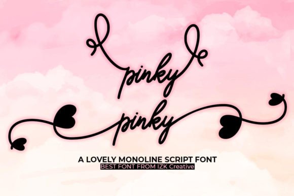 Pinky Fonts: Script Amp for Real Crafting