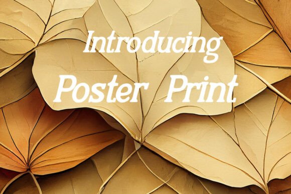 Poster Print: A Versatile Sans Serif Font for Creative Design