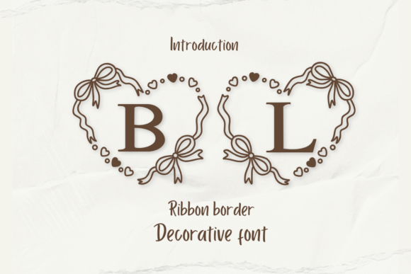 Ribbon Border: A Decorative Font for Stylish Web Design