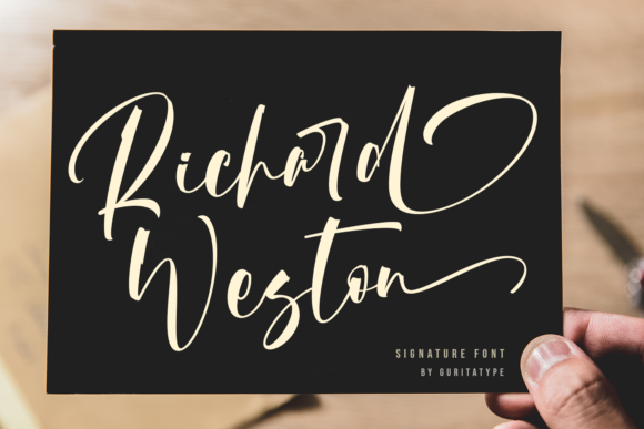 Richard Weston: A Luxury Script Font for Script Amp