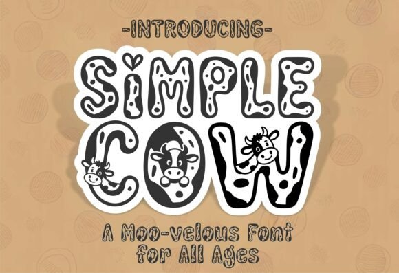 Simple Cow: Bold Decorative Fonts for Creative Design