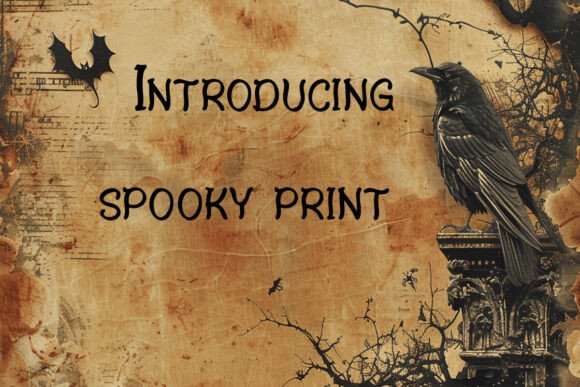 Spooky Print: A Bold Sans Serif for Creative Branding