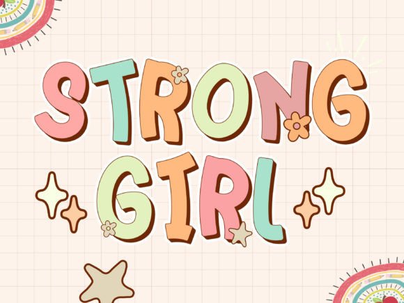Strong Girl Fonts for Script Amp