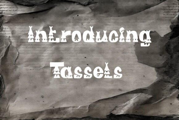 Tassels: A Bold Display Font for Crafting