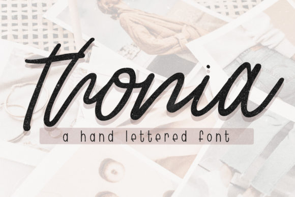 Thonia: Fonts for Script Amp Projects
