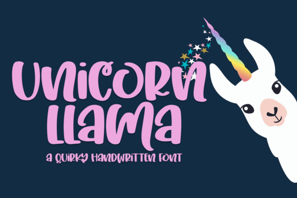 Unicorn Llama: Fonts for Script Amp Creativity
