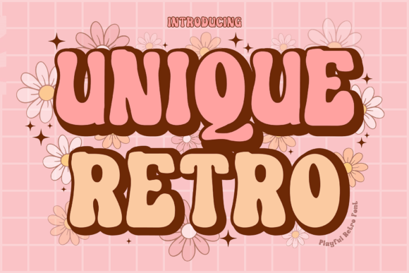 Unique Retro: A Bold Display Font for Creative Publishing