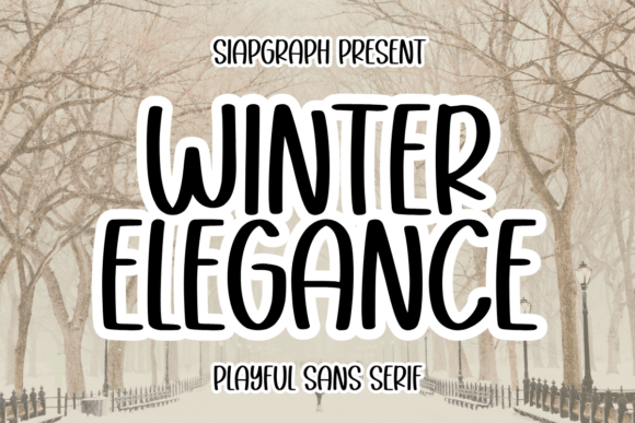 Winter Elegance: A Bold Sans Serif Font for Creative Branding