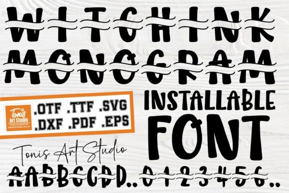 Witchink Monogram: Enchanting Fonts for Decorative Design