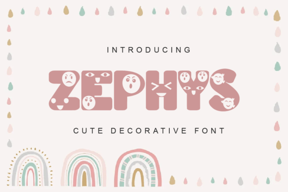 Zephys: Cute Decorative Fonts for Creative Branding
